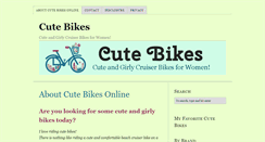 Desktop Screenshot of cutebikesonline.com