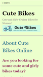 Mobile Screenshot of cutebikesonline.com