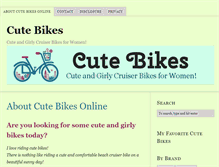 Tablet Screenshot of cutebikesonline.com